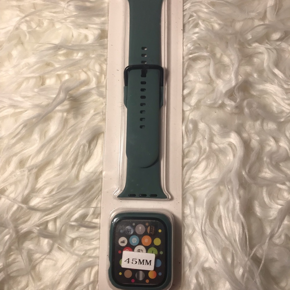 COPY - Green Apple Watch band and case